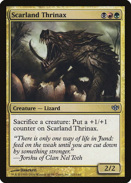 Scarland Thrinax - Conflux Magic: The Gathering trading card