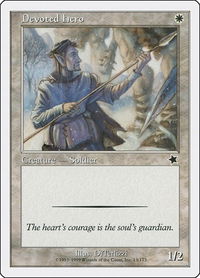 Devoted Hero - Starter 1999 (S99) #13 - Common Magic: The Gathering Trading Card