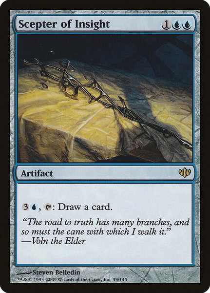 Scepter of Insight - Conflux Magic: The Gathering trading card