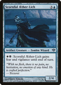 Scornful Aether-Lich - Conflux (CON) #34 - Uncommon Magic: The Gathering Trading Card