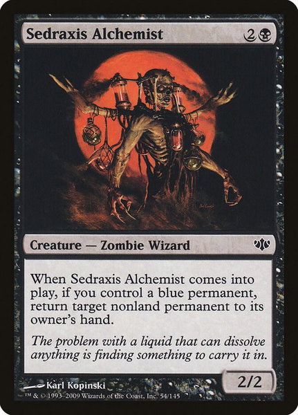 Sedraxis Alchemist trading card from Conflux Sedraxis Alchemist - Conflux Magic: The Gathering trading card