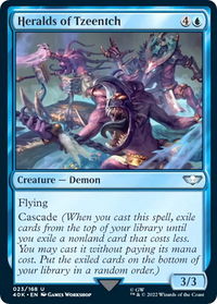 Heralds of Tzeentch - Universes Beyond: Warhammer 40,000 (40K) #23 - Uncommon Magic: The Gathering Trading Card