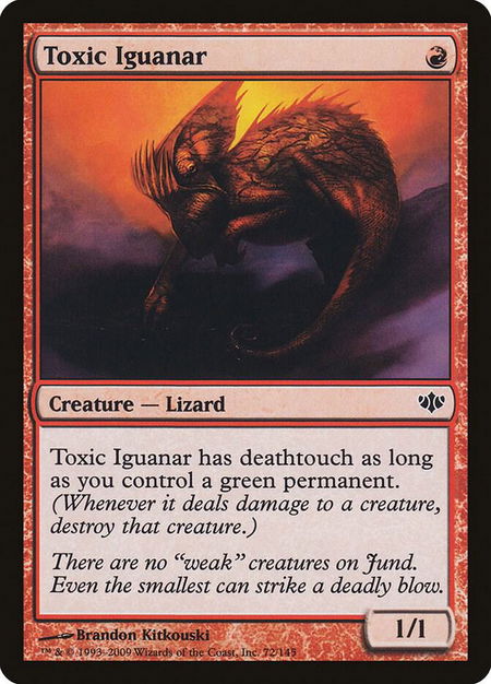 Toxic Iguanar - Conflux Magic: The Gathering trading card