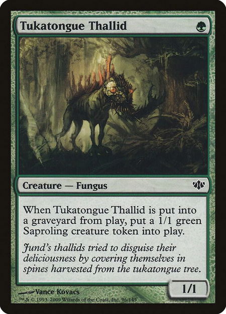 Tukatongue Thallid - Conflux Magic: The Gathering trading card