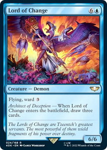 Lord of Change (Surge Foil) - Universes Beyond: Warhammer 40,000 (40K) #24★ - Rare Magic: The Gathering Trading Card