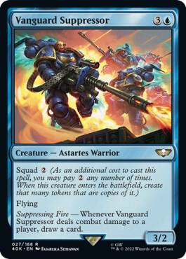 Vanguard Suppressor - Universes Beyond: Warhammer 40,000 Magic: The Gathering trading card