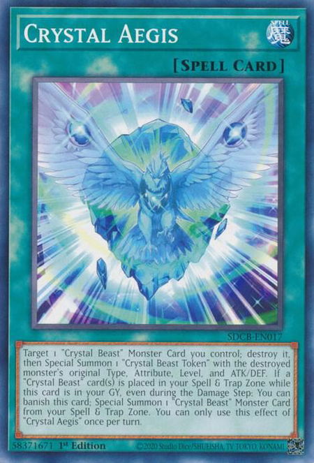 Crystal Aegis - Structure Deck: Legend of the Crystal Beasts YuGiOh trading card