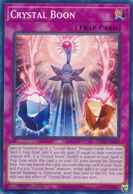 Crystal Boon - Structure Deck: Legend of the Crystal Beasts YuGiOh trading card