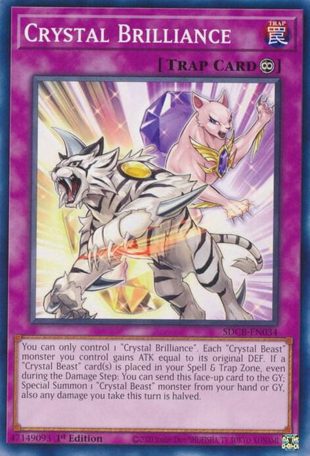 Crystal Brilliance - Structure Deck: Legend of the Crystal Beasts YuGiOh trading card