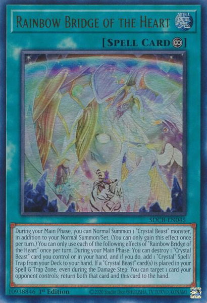 Rainbow Bridge of the Heart trading card from Structure Deck: Legend of the Crystal Beasts Rainbow Bridge of the Heart - Structure Deck: Legend of the Crystal Beasts YuGiOh trading card
