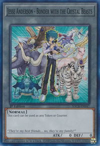 Jesse Anderson - Bonder with the Crystal Beasts - Structure Deck: Legend of the Crystal Beasts (SDCB) #SDCB-EN047 - Super Rare YuGiOh Trading Card