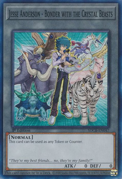 Jesse Anderson - Bonder with the Crystal Beasts trading card from Structure Deck: Legend of the Crystal Beasts Jesse Anderson - Bonder with the Crystal Beasts - Structure Deck: Legend of the Crystal Beasts YuGiOh trading card