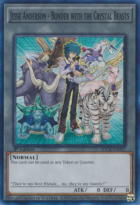 Jesse Anderson - Bonder with the Crystal Beasts - Structure Deck: Legend of the Crystal Beasts YuGiOh trading card