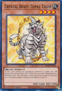 Crystal Beast Topaz Tiger - Structure Deck: Legend of the Crystal Beasts (SDCB) #SDCB-EN004 - Common / Short Print YuGiOh Trading Card