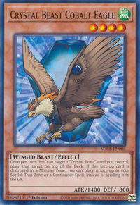 Crystal Beast Cobalt Eagle - Structure Deck: Legend of the Crystal Beasts (SDCB) #SDCB-EN006 - Common / Short Print YuGiOh Trading Card