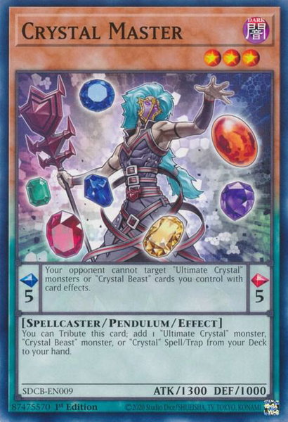 Crystal Master trading card from Structure Deck: Legend of the Crystal Beasts Crystal Master - Structure Deck: Legend of the Crystal Beasts YuGiOh trading card
