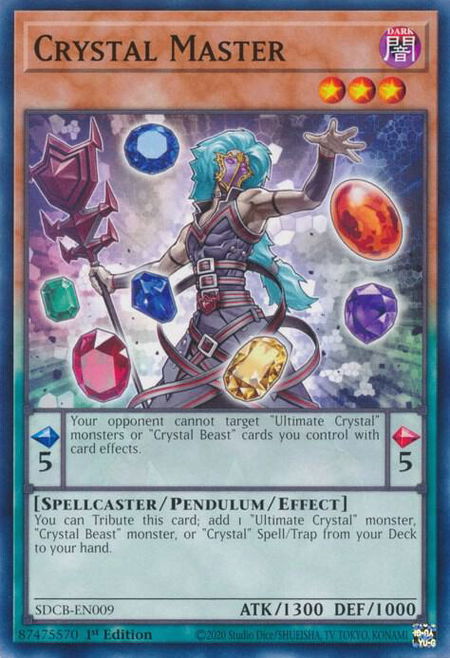 Crystal Master - Structure Deck: Legend of the Crystal Beasts YuGiOh trading card