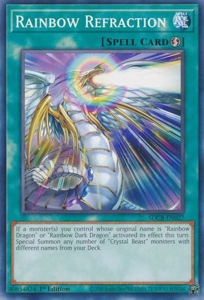 Rainbow Refraction trading card from Structure Deck: Legend of the Crystal Beasts Rainbow Refraction - Structure Deck: Legend of the Crystal Beasts YuGiOh trading card