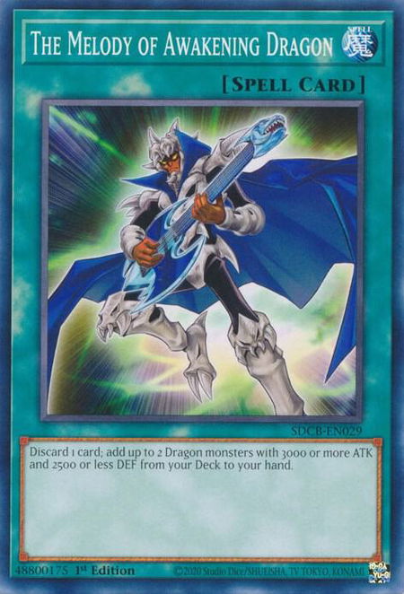 The Melody of Awakening Dragon - Structure Deck: Legend of the Crystal Beasts YuGiOh trading card