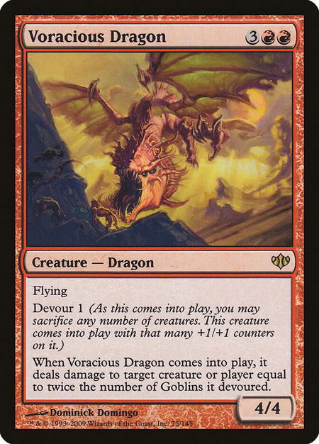 Voracious Dragon - Conflux Magic: The Gathering trading card