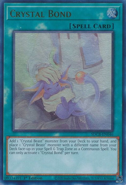 Crystal Bond trading card from Structure Deck: Legend of the Crystal Beasts Crystal Bond - Structure Deck: Legend of the Crystal Beasts YuGiOh trading card