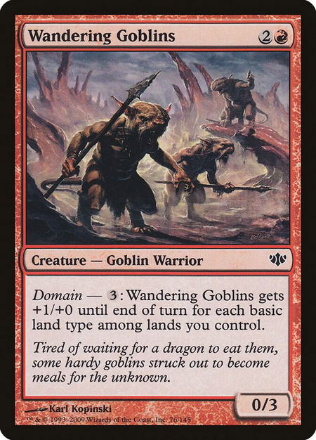 Wandering Goblins - Conflux Magic: The Gathering trading card