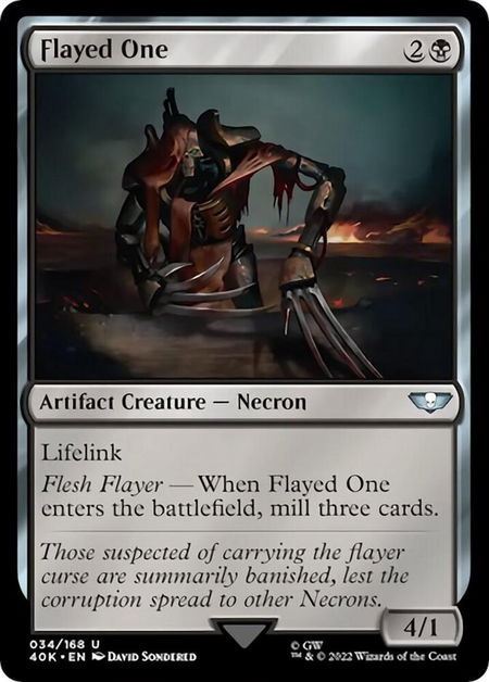 Flayed One - Universes Beyond: Warhammer 40,000 Magic: The Gathering trading card