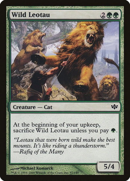 Wild Leotau trading card from Conflux Wild Leotau - Conflux Magic: The Gathering trading card