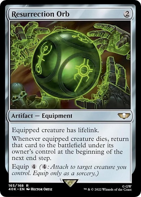 Resurrection Orb - Universes Beyond: Warhammer 40,000 Magic: The Gathering trading card