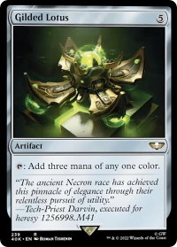 Gilded Lotus - Universes Beyond: Warhammer 40,000 (40K) #239 - Rare Magic: The Gathering Trading Card