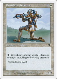 Crossbow Infantry - 7th Edition (7ED) #12 - Common Magic: The Gathering Trading Card