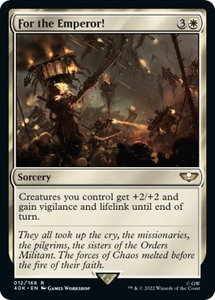 For the Emperor! - Universes Beyond: Warhammer 40,000 (40K) #12 - Rare Magic: The Gathering Trading Card