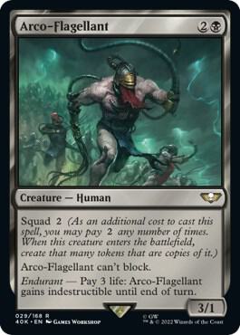 Arco-Flagellant trading card from Universes Beyond: Warhammer 40,000 Arco-Flagellant - Universes Beyond: Warhammer 40,000 Magic: The Gathering trading card