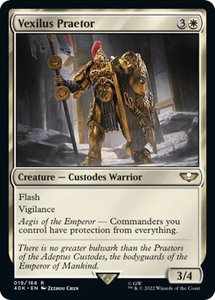 Vexilus Praetor (Surge Foil) - Universes Beyond: Warhammer 40,000 (40K) #19★ - Rare Magic: The Gathering Trading Card
