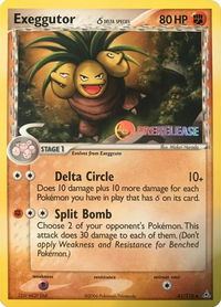 Exeggutor (Delta Species) - 41/110 (Prerelease) - Nintendo Promos (PR) #41/110 - Rare Pokémon Trading Card