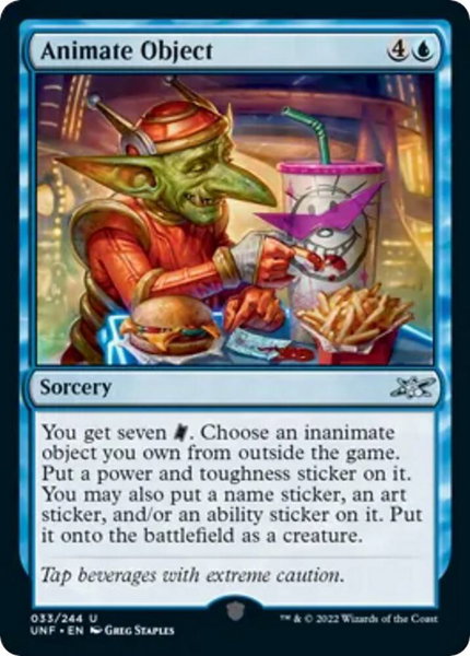 Animate Object - Unfinity Magic: The Gathering trading card