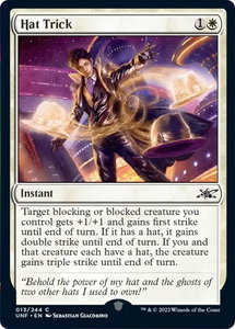 Hat Trick - Unfinity (UNF) #13 - Common Magic: The Gathering Trading Card