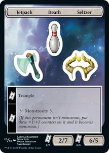 Jetpack Death Seltzer - Unfinity (UNF) #20 - Token Magic: The Gathering Trading Card