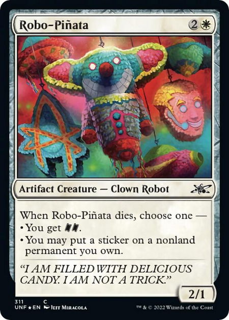Robo-Pinata - Unfinity Magic: The Gathering trading card