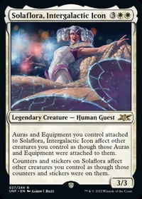Solaflora, Intergalactic Icon - Unfinity (UNF) #27 - Rare Magic: The Gathering Trading Card