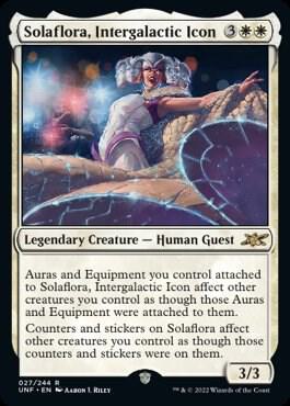 Solaflora, Intergalactic Icon - Unfinity Magic: The Gathering trading card