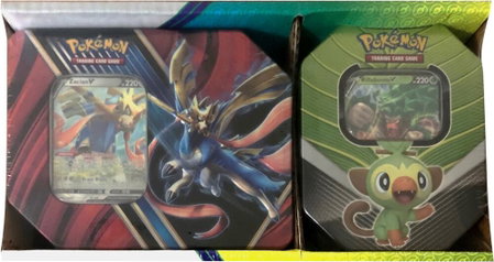 Legends of Galar Tin + Galar Partners Tin 2-pack [Zacian V/Rillaboom V] (Retail Exclusive) - SWSH01: Sword & Shield Base Set Pokémon trading card