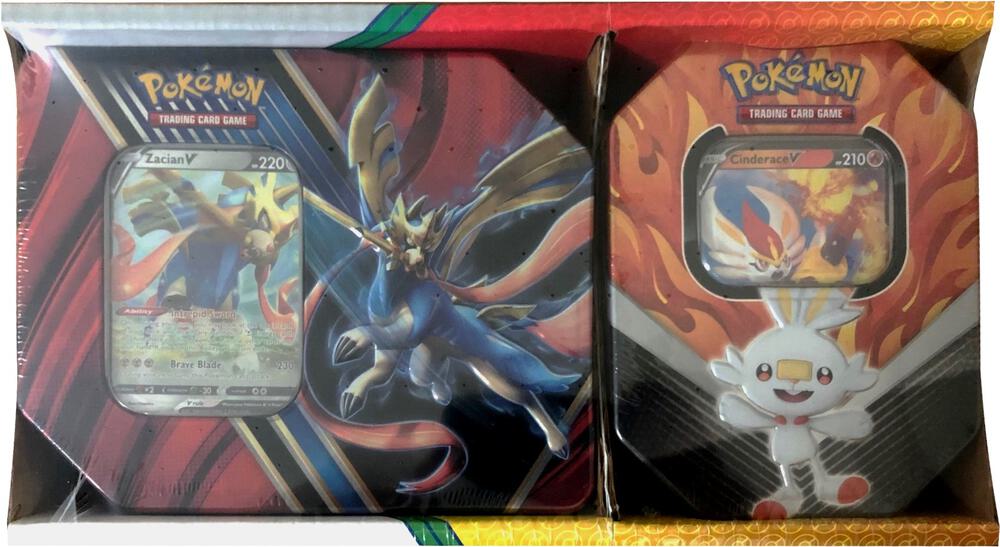 Legends of Galar Tin + Galar Partners Tin 2-pack [Zacian V/Cinderace V] (Retail Exclusive) - SWSH01: Sword & Shield Base Set Pokémon trading card