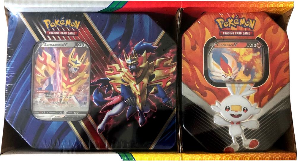 Legends of Galar Tin + Galar Partners Tin 2-pack [Zamazenta V/Cinderace V] (Retail Exclusive) - SWSH01: Sword & Shield Base Set Pokémon trading card