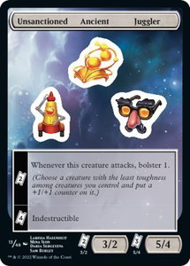Unsanctioned Ancient Juggler - Unfinity (UNF) #13 - Token Magic: The Gathering Trading Card