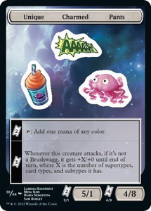 Unique Charmed Pants - Unfinity (UNF) #38 - Token Magic: The Gathering Trading Card
