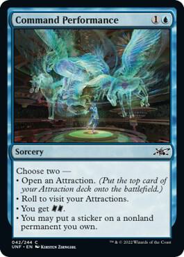 Command Performance - Unfinity Magic: The Gathering trading card