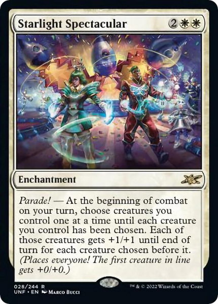 Starlight Spectacular trading card from Unfinity Starlight Spectacular - Unfinity Magic: The Gathering trading card