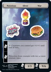 Notorious Sliver War - Unfinity (UNF) #41 - Token Magic: The Gathering Trading Card