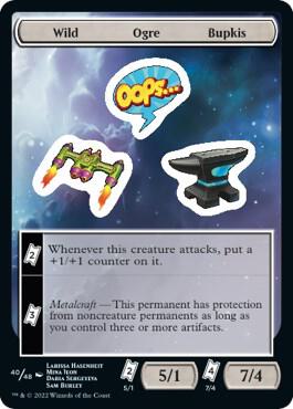 Wild Ogre Bupkis - Unfinity Magic: The Gathering trading card